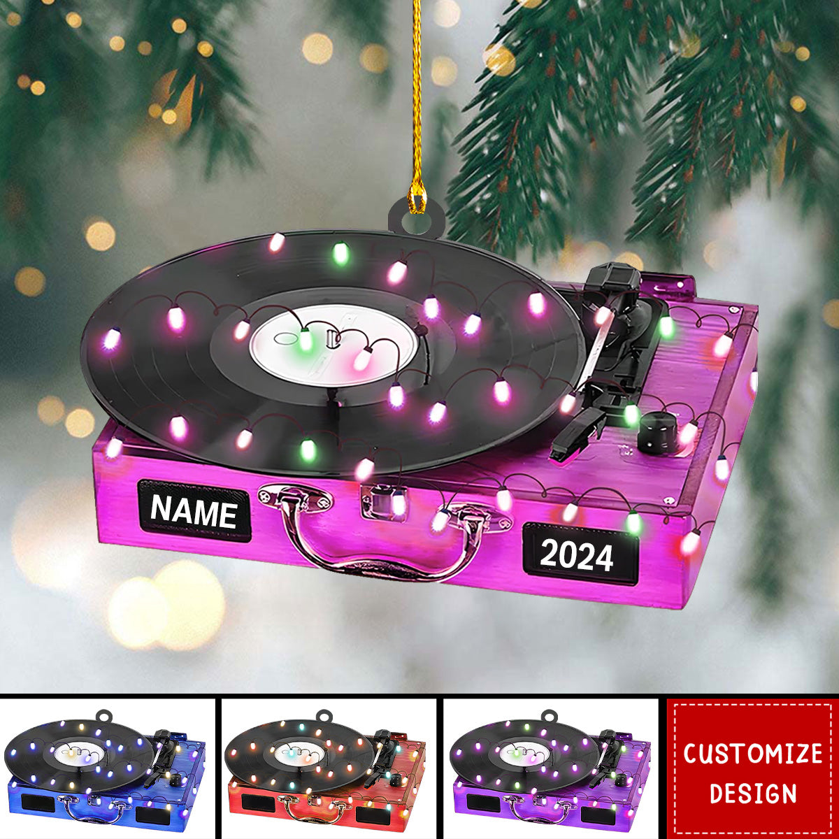2024 New Release Personalized DJ Christmas Ornament - Gift For DJ Lover