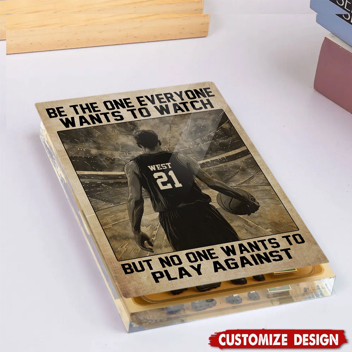 Personalized Basketball Acrylic Plaque-Gift For Basketball Lovers