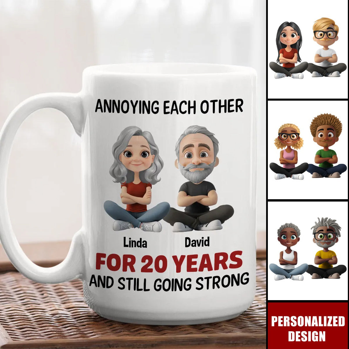 Annoying For Years Couple - Personalized couple Coffee Mug