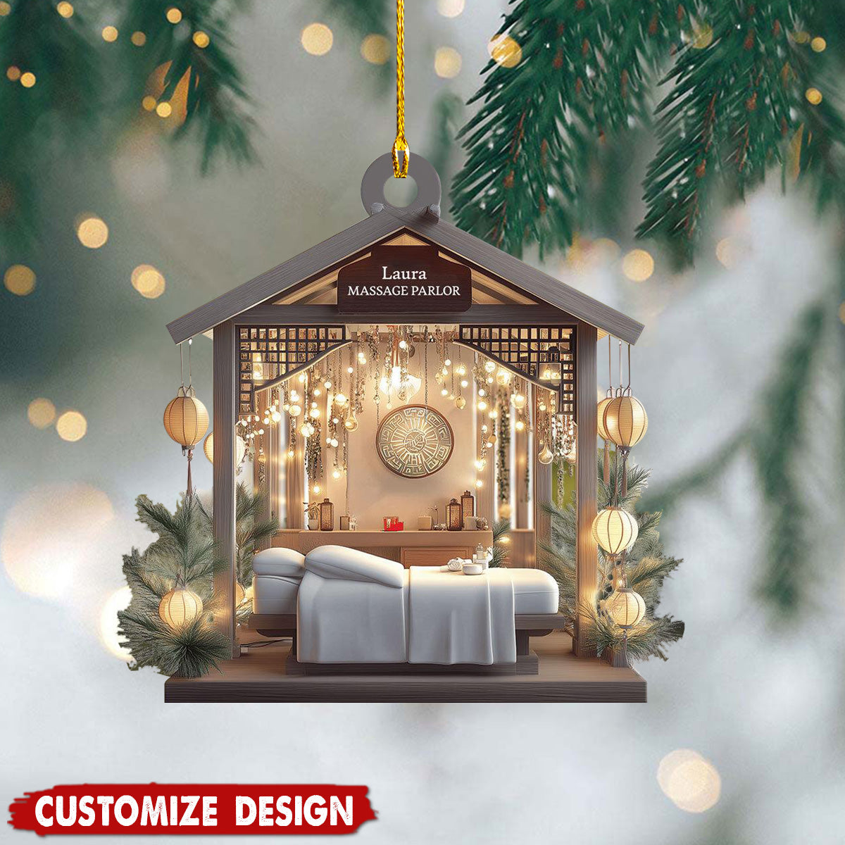 Personalized Massage Parlor Christmas Ornament-2024 New Release