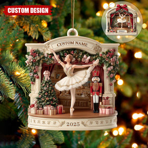 Personalized Nutcracker Ballet Christmas Ornament – Ballerina Stage  Decor