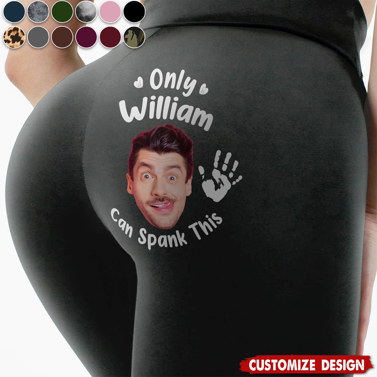 Only My Husband/ BF Can Spank This A$$ - Personalized Leggings - Gift For Wife, Anniversary