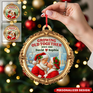 Growing Old Together-Personalized Couple Christmas Ornament-Anniversary Gift