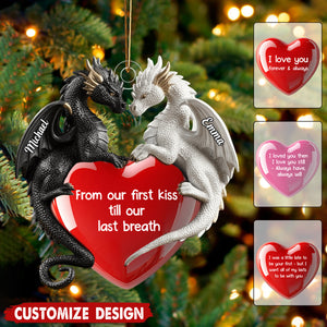 You & Me We Got This - Personalized Dragon Ornament - Gift For Couple