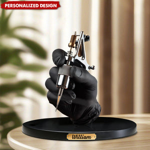 Personalized Tattoo Machine Christmas Plaque-Tattoo Artist Gift