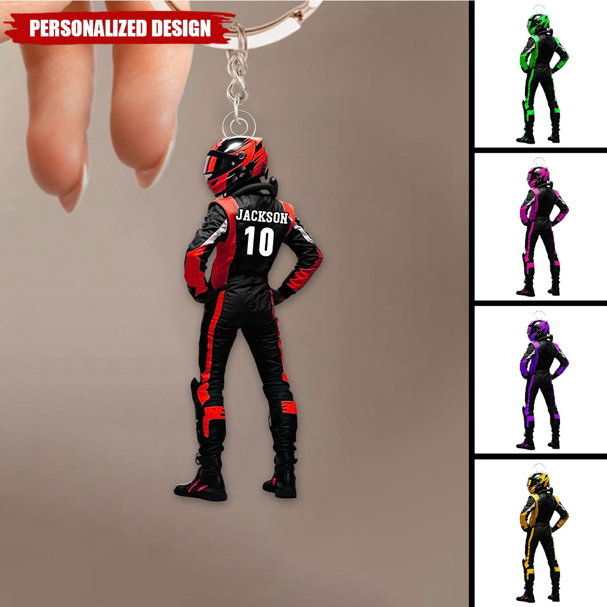 Personalized Race Car Keychain-Gifts For Race Car Lovers-2024 New Release