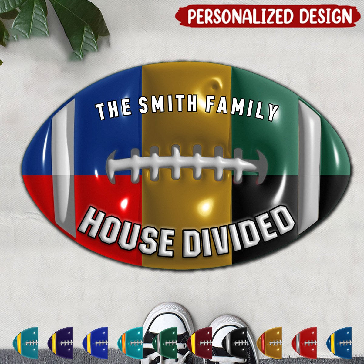 Personalized Gifts For Family Doormat American Football Lovers