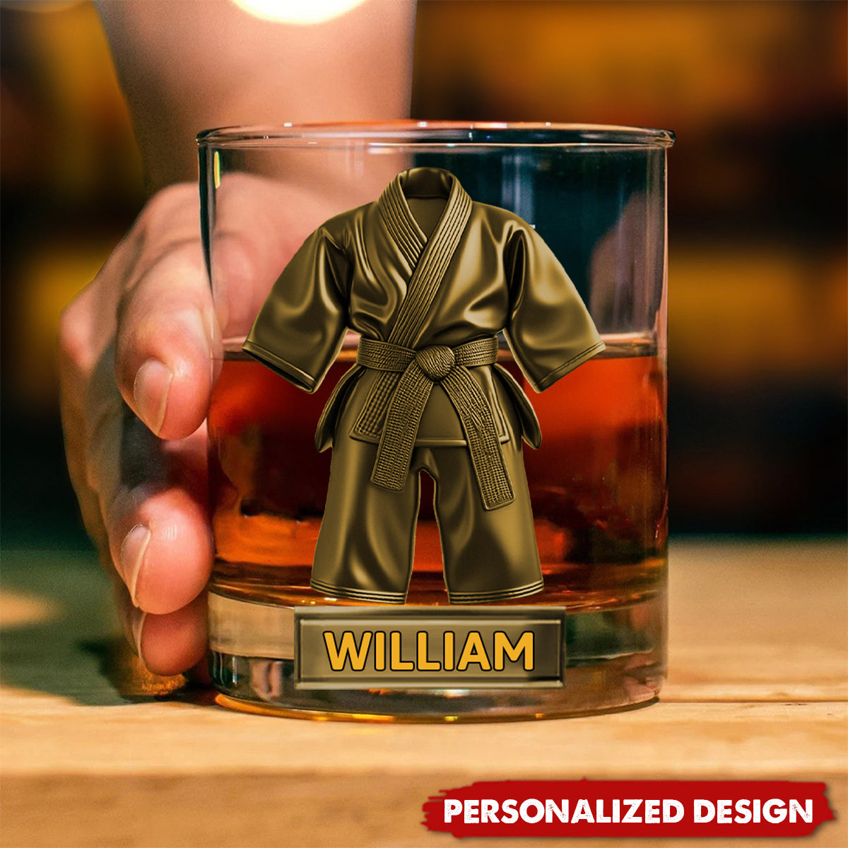 Personalized Taekwondo Whisky Glass Gift For Taekwondo Lover