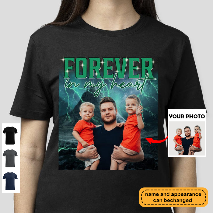 Custom Face Portrait Photo With Retro Style Shirt