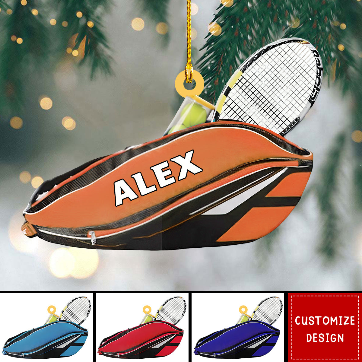 Personalized Tennis Backpacks Ornament-Gifts For Tennis Lovers - 2024 New Release