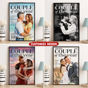 Choosing You Feels So Right -  Personalized Couple Poster - Anniversary Wedding Gifts For Husband And Wife