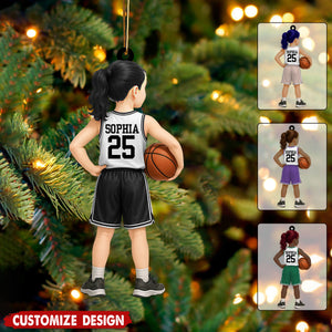 Personalized Kid Basketball Player Ornament - Gift For Basketball Young Lovers  - 2025 New Release