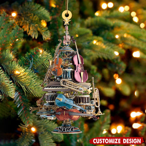 Personalized Violin Christmas Ornament - Gift For Music Lover