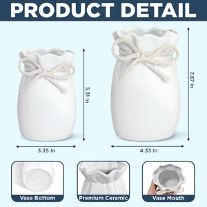 Personalized Flower Vase With Ribbon - Personalized Mother's Day Birthday Gifts For Daughter - You Carry Love So Beautifully