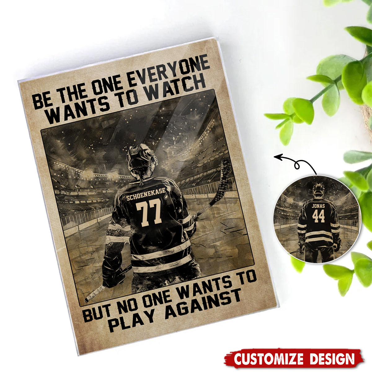 Personalized Hockey Acrylic Plaque - Gift For Hockey Lovers