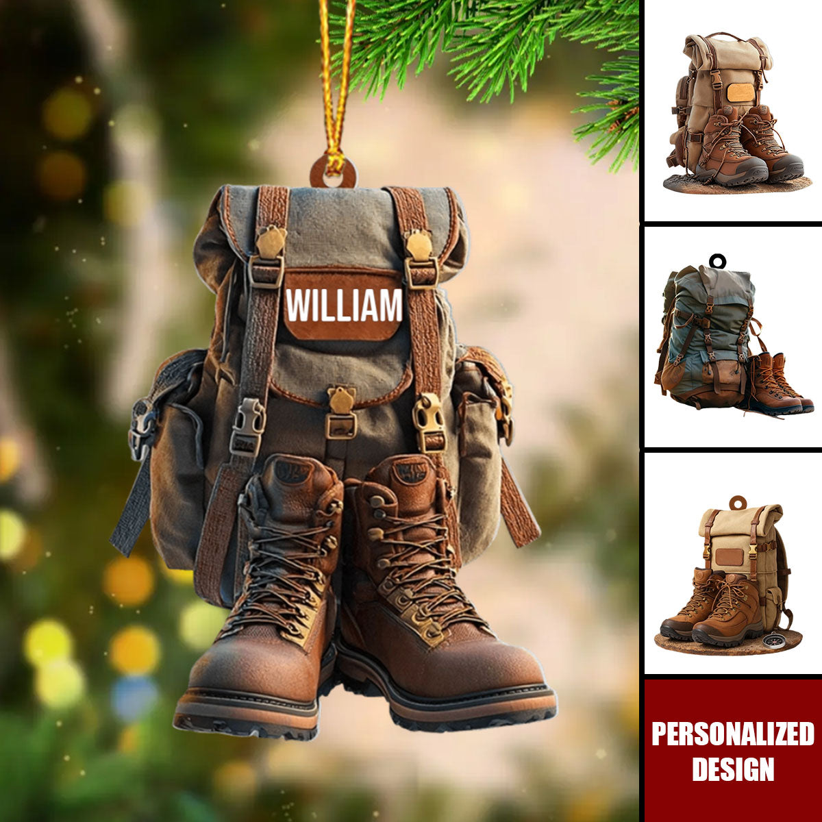 Personalized Hiking Acrylic Ornament-Gift For Hiking Lovers