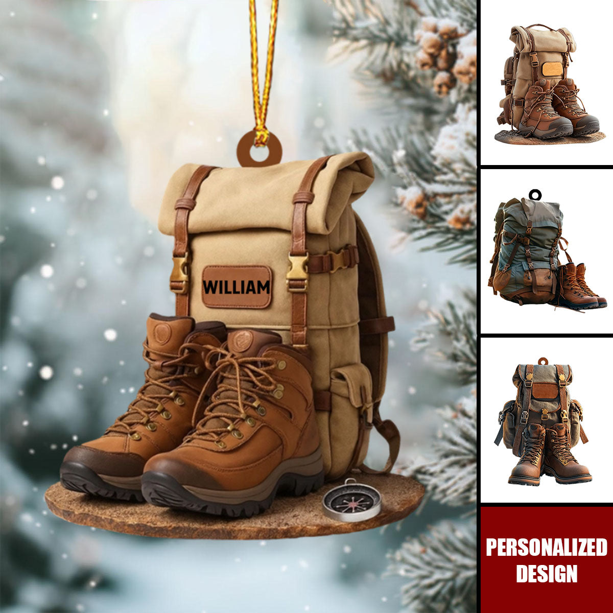 Personalized Hiking Acrylic Ornament-Gift For Hiking Lovers