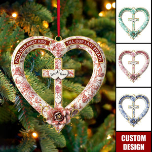 Christian Couple Christmas Ornament - Personalized Gifts For Couple