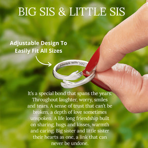 To My Sister-Hug Ring