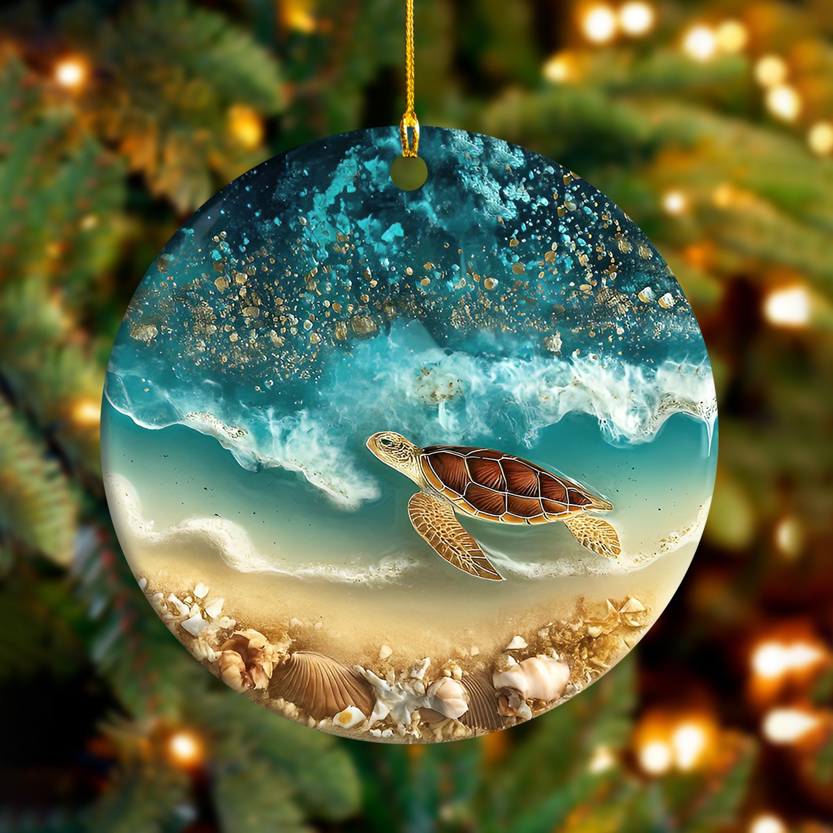 Ocean Turtle Ornament
