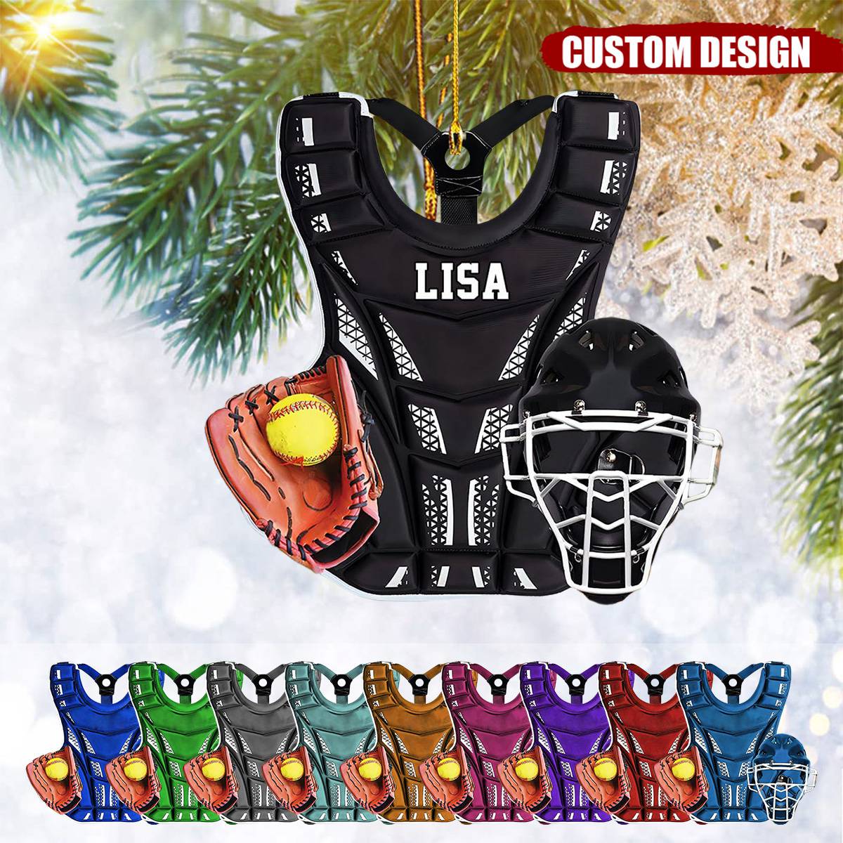Personalized Softball Uniform Christmas Ornament Gift For Softball Lovers - 2024 New Release