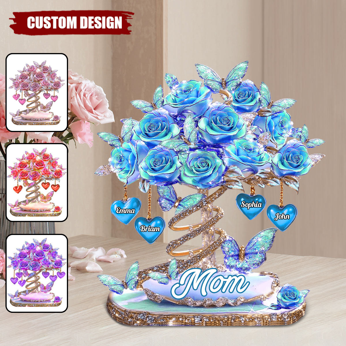 Best Mom Ever - Personalized Mother Acrylic Plaque, Gift For Mom, Grandma