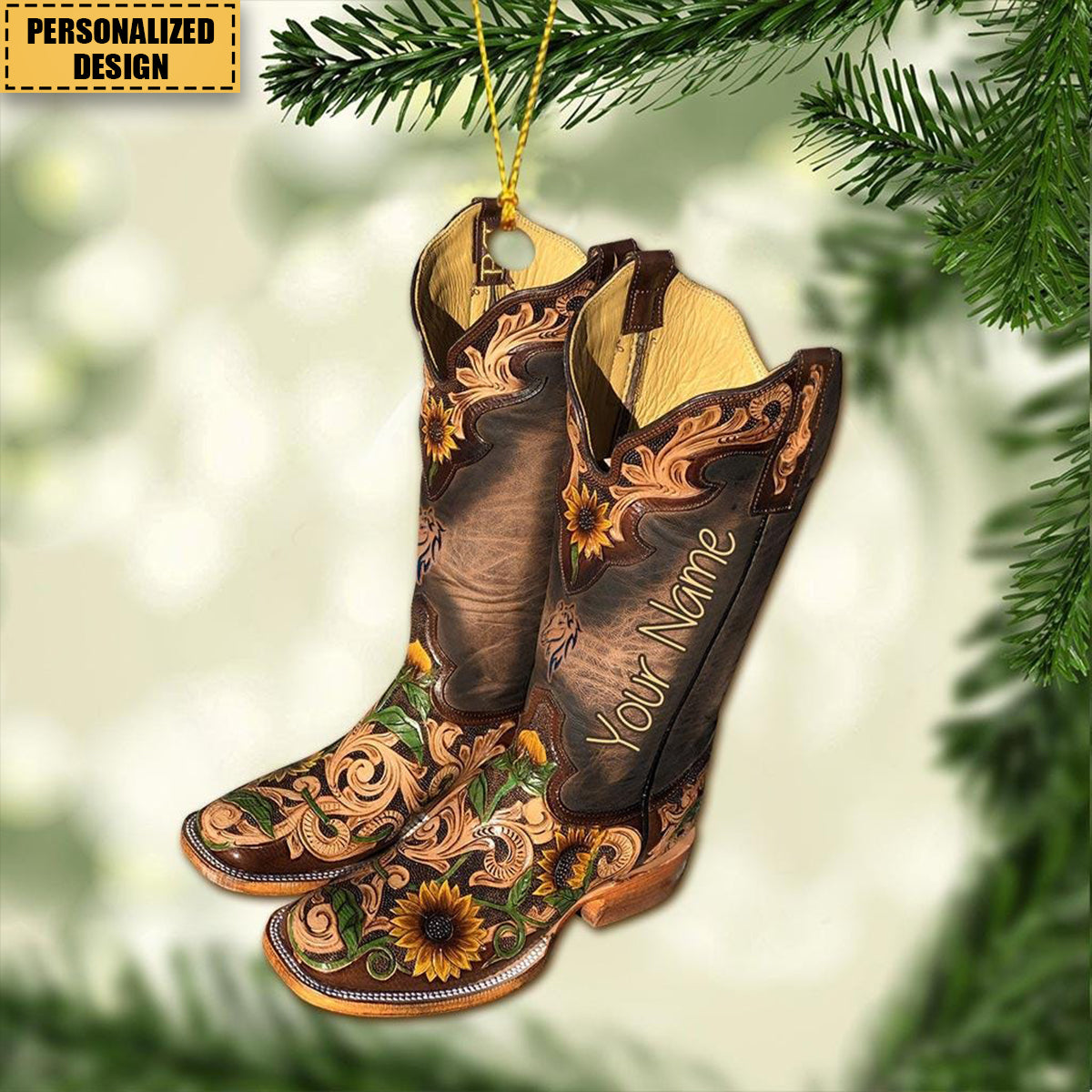 2024 New Release Personalized Boots Horse Girl Christmas Ornament-Gifts For Horse Lover,Horse Girl