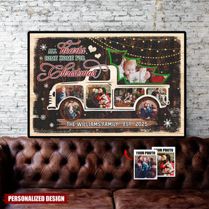 All Hearts Come Home For Christmas-Personalized Family Christmas Poster
