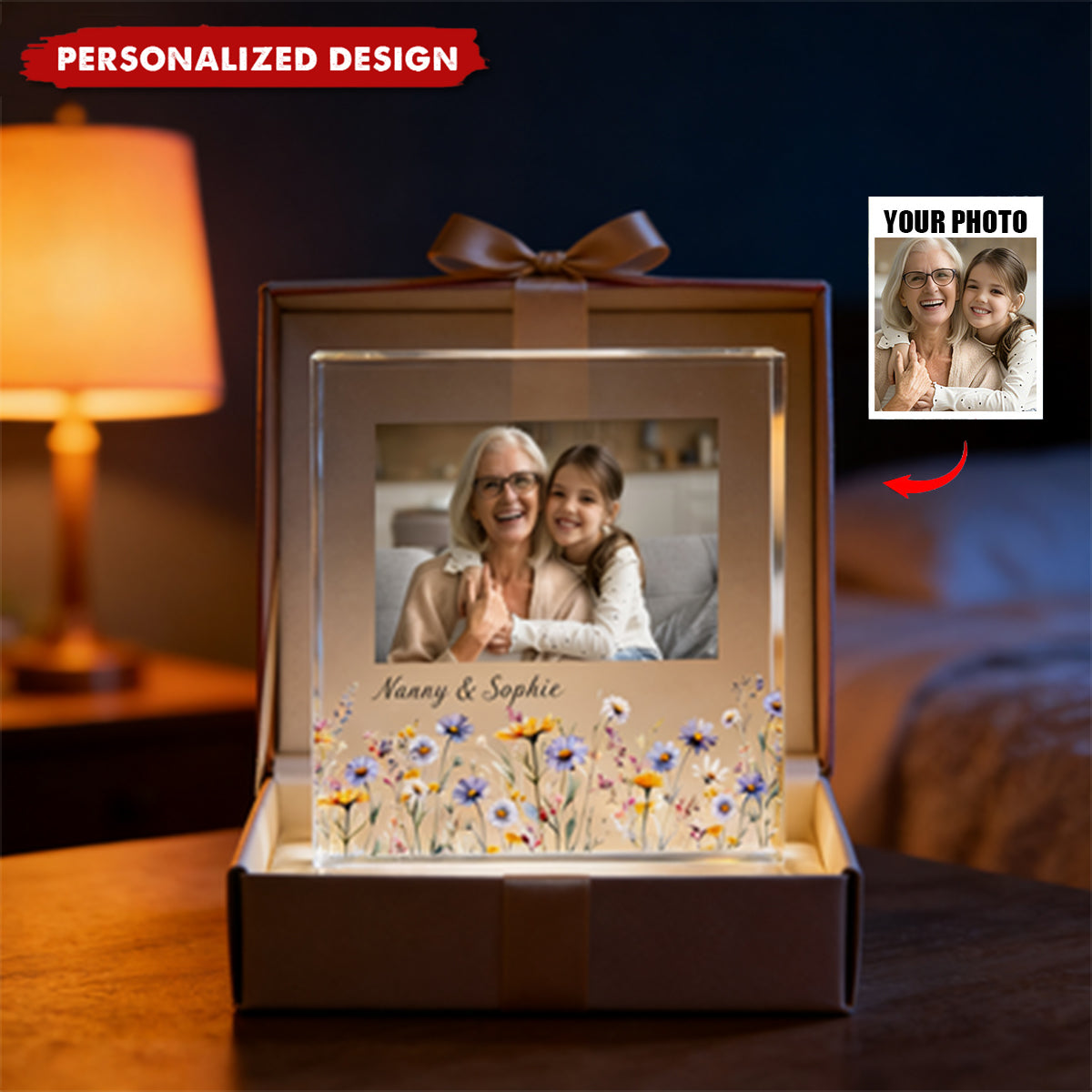 Personalised Acrylic Photo Plaque-Mother's Day Keepsake