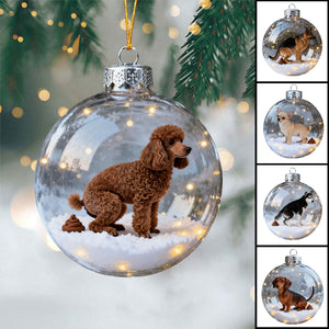 Funny Dog Poop Christmas Ornament Set