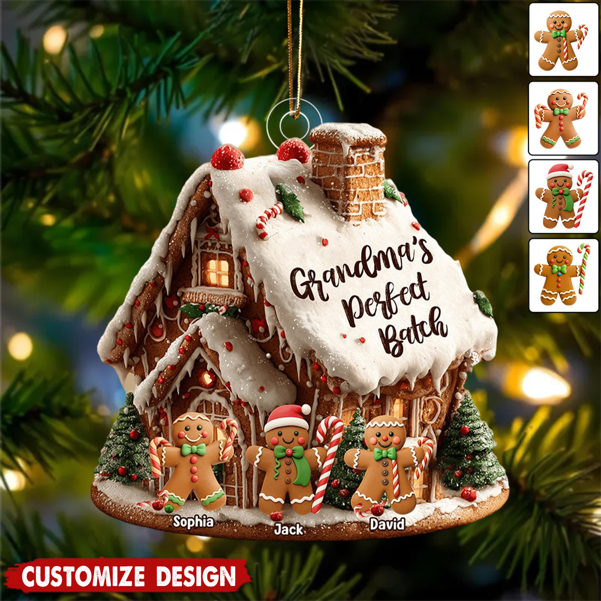 Grandma's Perfect Batch - Personalized Grandma  Acrylic Ornament