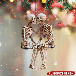 You & Me We Got This - Personalized Skull Couple Acrylic Ornament