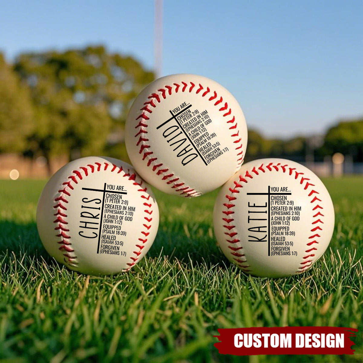 You Are...Personalized Christian Baseball, Religious Gift