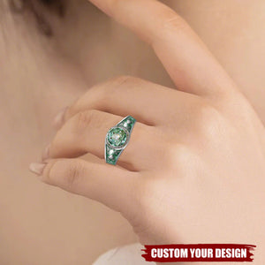 Just A Girl Who Loves Frog - Personalized Frog Signet Ring