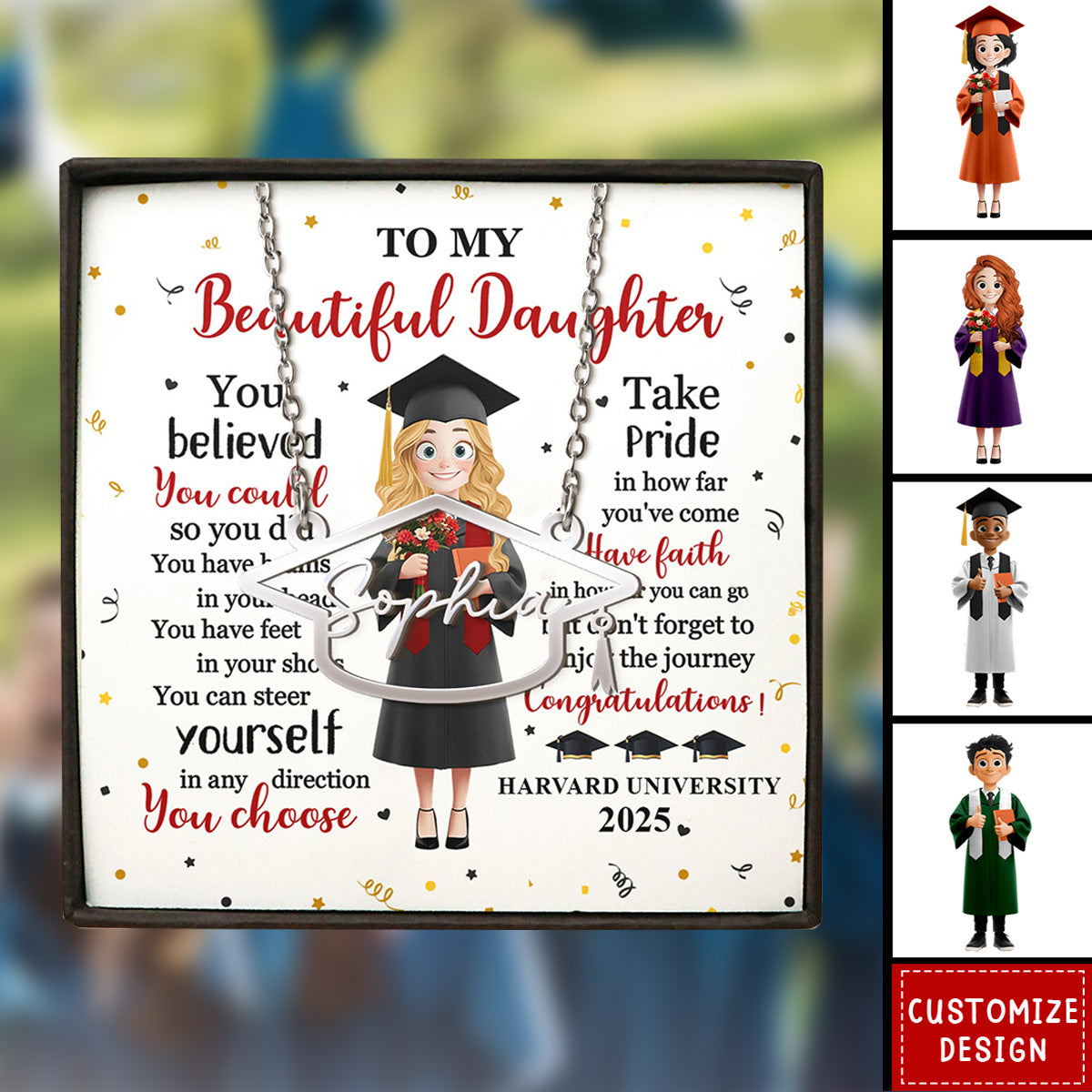 You've Worked So Hard To Make Your Dreams Come True - Custom Name Necklace