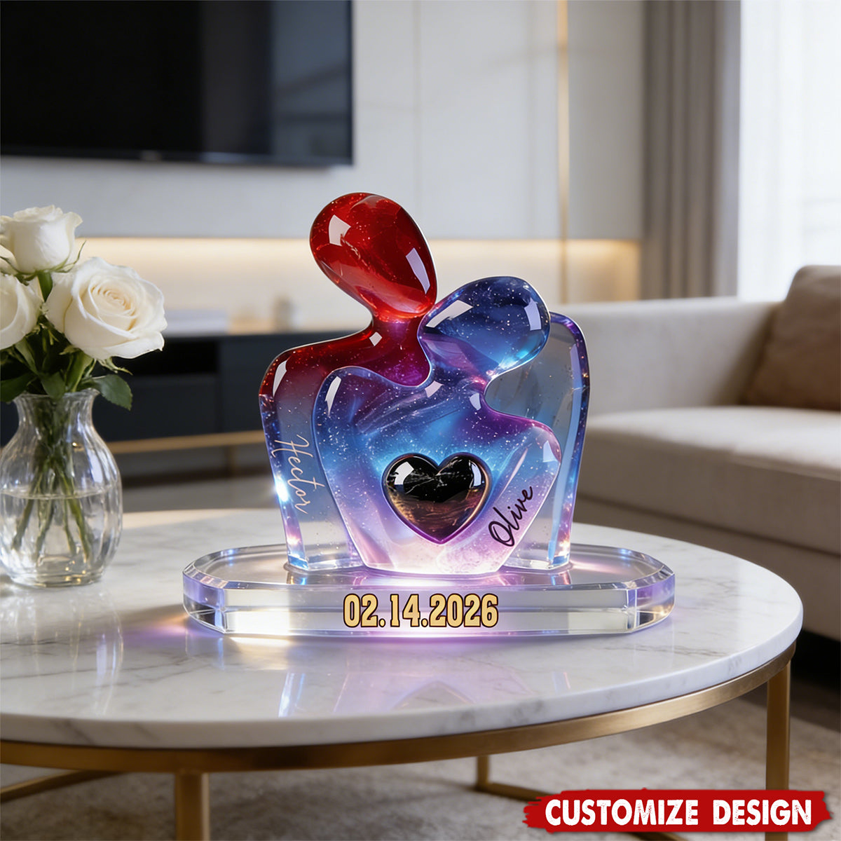 New Release - Personalized Couple Acrylic Plaque - Gift For Couple