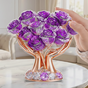 Personalized Mother's Day Gifts For Mom, Grandma Custom Acrylic Plaque - Blessed With The Best Grandma