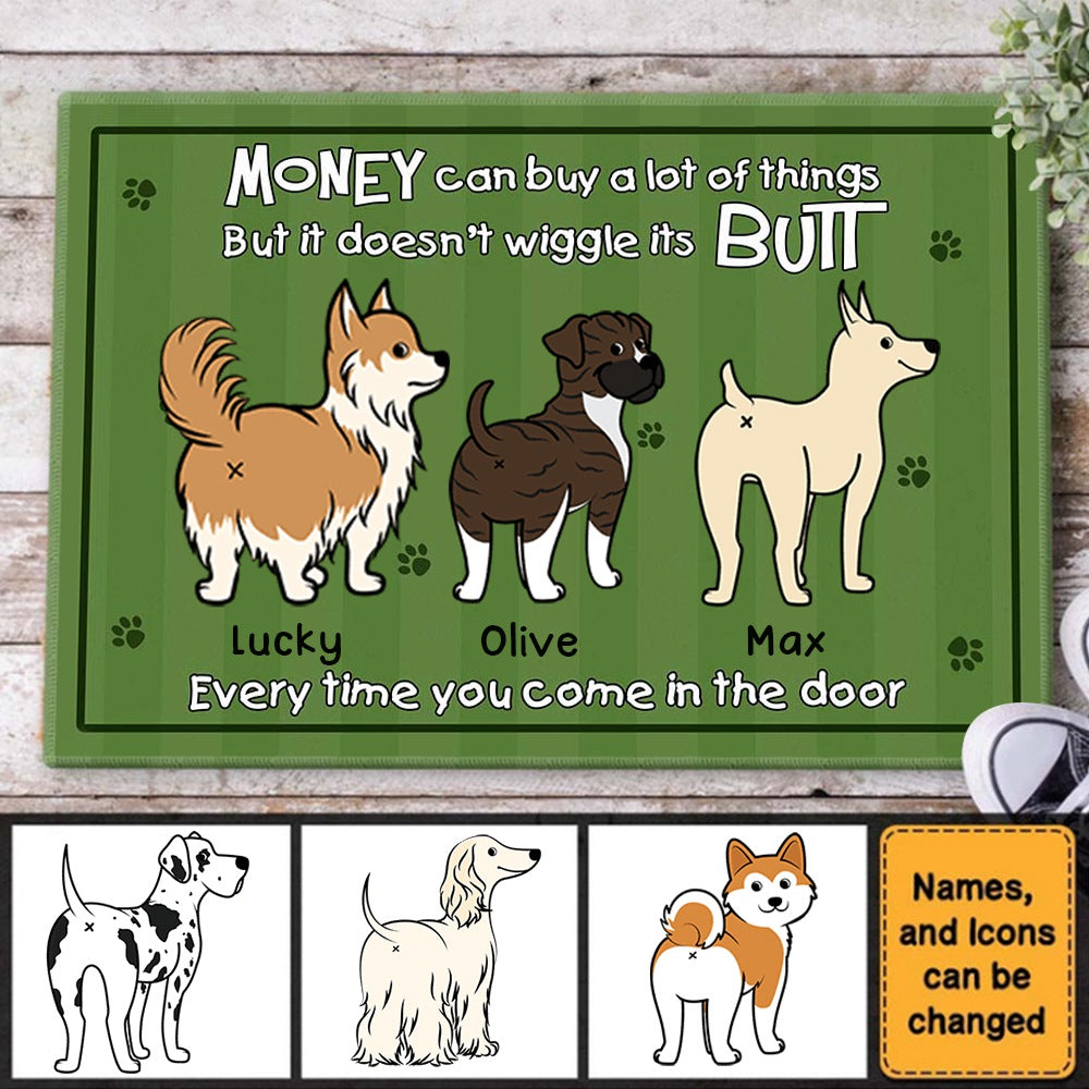 Gift Dog Wiggle Butt Every Time You Come In The Door Doormat