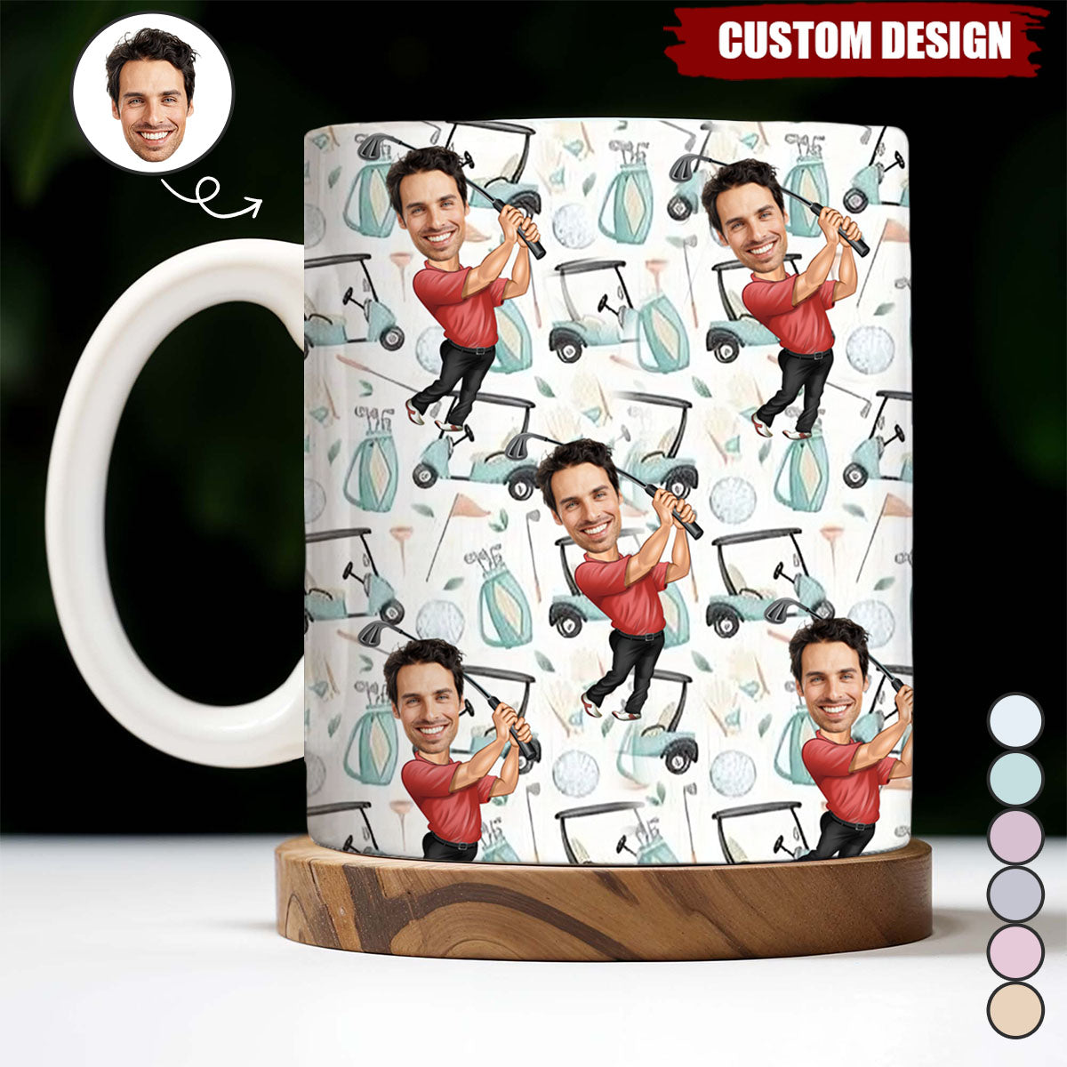 The Best Gift For Golf Dad, Uncle, Husband... - Personalized Golf Mug