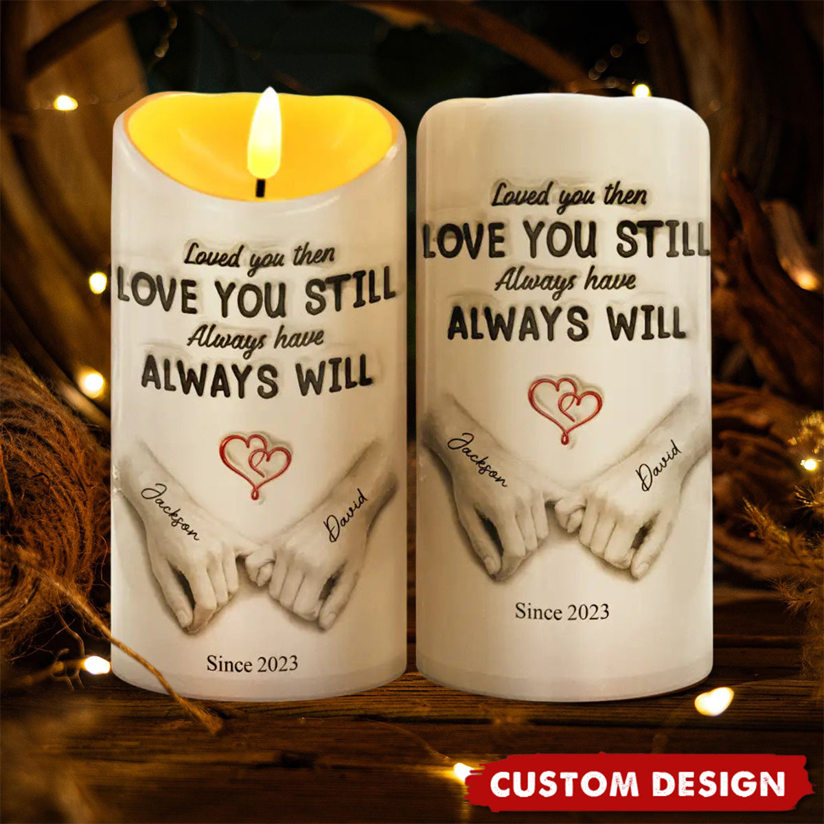 I Met You I Liked You - Personalized Flameless LED Candle