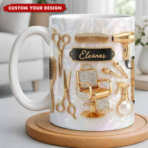 Master of Style, Personalized Coffee Mug, Gift for Hairstylist Lovers