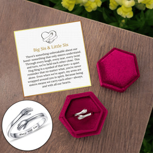 To My Sister-Hug Ring