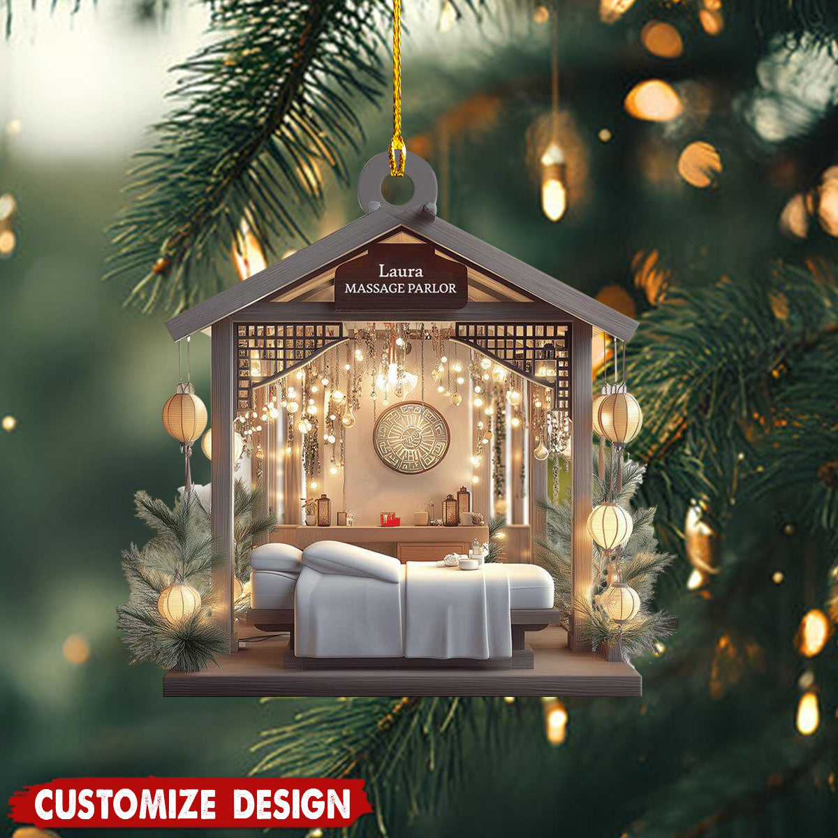 Personalized Massage Parlor Christmas Ornament-2024 New Release