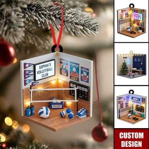 Personalized Volleyball Club Christmas  Ornament - Gift For Volleyball Player, Volleyball Team
