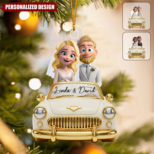 Personalized Anniversary Wedding Couple Ornament-Gifts For Couple