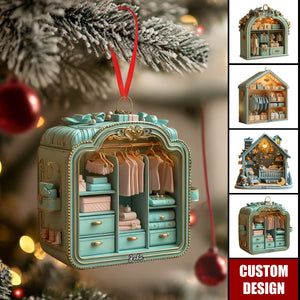 Personalized Blue Baby Room Ornament - Gift For New Parents