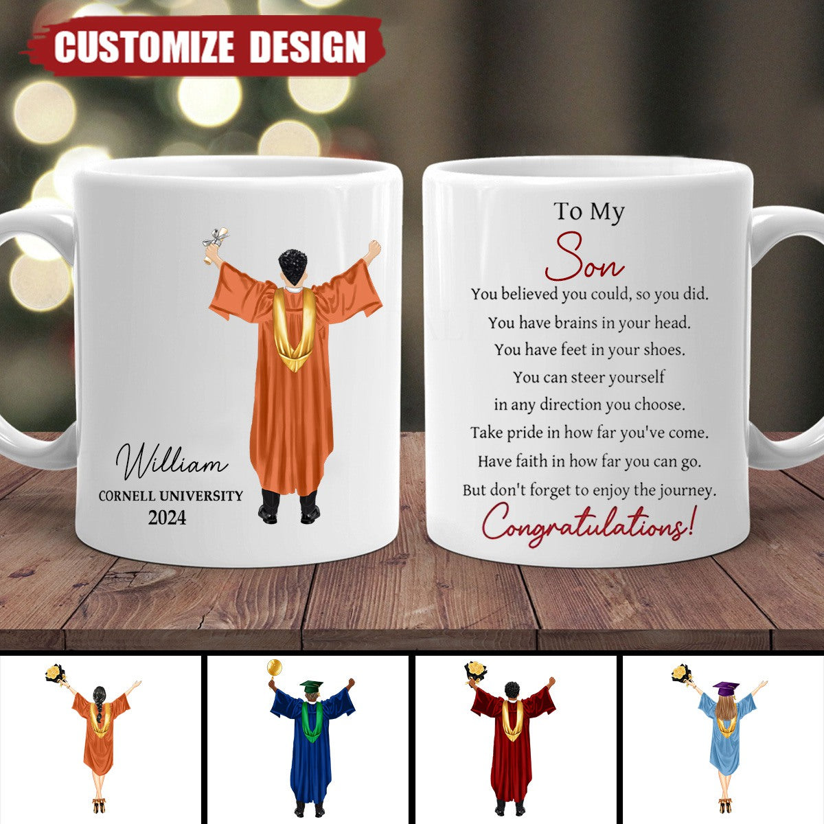 Graduation You Believed You Could So You Did - Personalized Mug