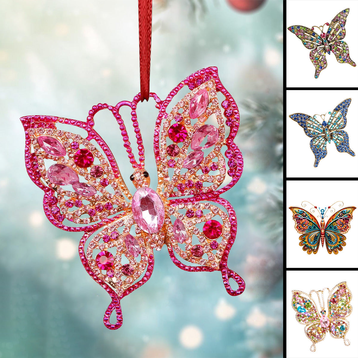 Butterfly Acrylic Ornament - Gift For Butterfly Lovers