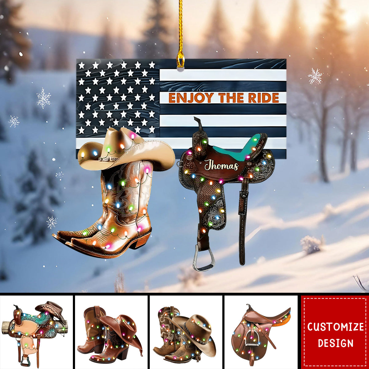 Personalized Gifts For Horse Lovers Christmas Ornament-2024 New Release