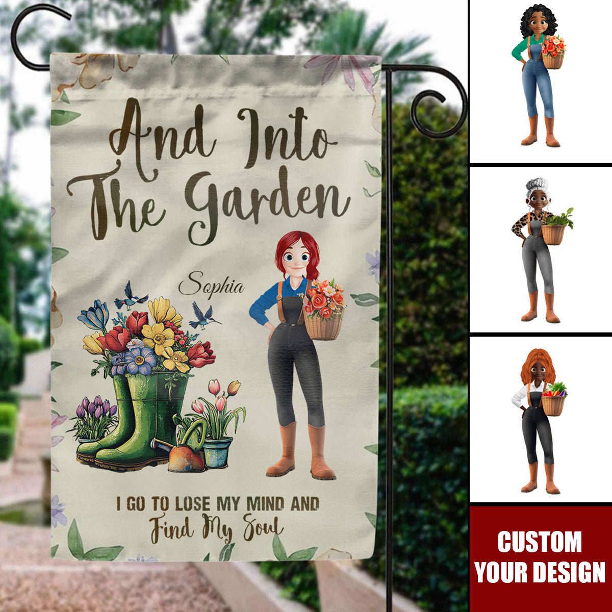 I'm A Plantaholic On The Road To Recovery Just Kidding - Personalized Garden Flag